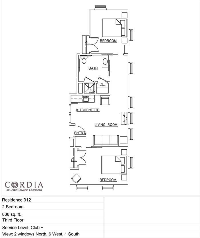 Cordia floor plan 312